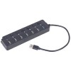 GEMBIRD 7-PORT USB HUB (1XUSB3.1+6XUSB2.0) WITH SWITCHES