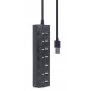 GEMBIRD 7-PORT USB HUB (1XUSB3.1+6XUSB2.0) WITH SWITCHES