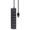 GEMBIRD 7-PORT USB HUB (1XUSB3.1+6XUSB2.0) WITH SWITCHES