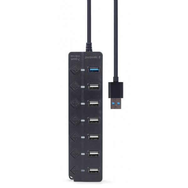 GEMBIRD 7-PORT USB HUB (1XUSB3.1+6XUSB2.0) WITH SWITCHES