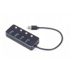 GEMBIRD USB3.1 (GEN1) POWERED 4-PORT HUB WITH SWITCHES