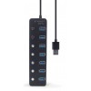 GEMBIRD 7-PORT USB3.1 (GEN1) HUB WITH SWITCHES