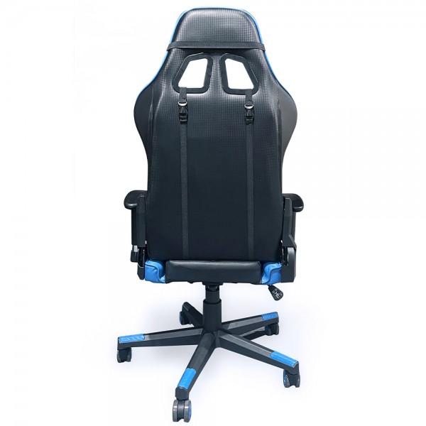 GEMBIRD GAMING CHAIR LEATHER BLACK/BLUE