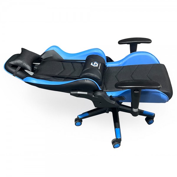 GEMBIRD GAMING CHAIR LEATHER BLACK/BLUE