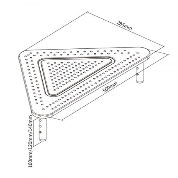 GEMBIRD ADJUSTABLE MONITOR STAND TRIANGLE