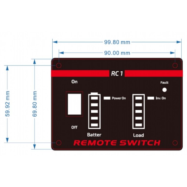 ENERGENIE REMOTE CONTROL PANEL FOR EG-PWC-PS POWER INVERTER SERIES