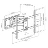 GEMBIRD FULL-MOTION TV WALL MOUNT 37'-80'