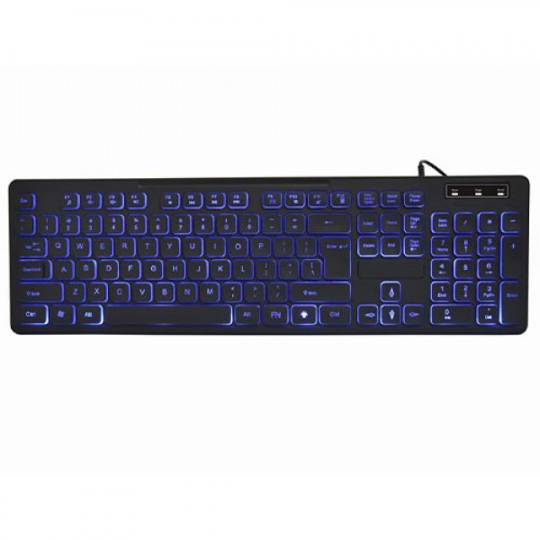 GEMBIRD 3-COLOR BACKLIGHT KEYBOARD BLACK