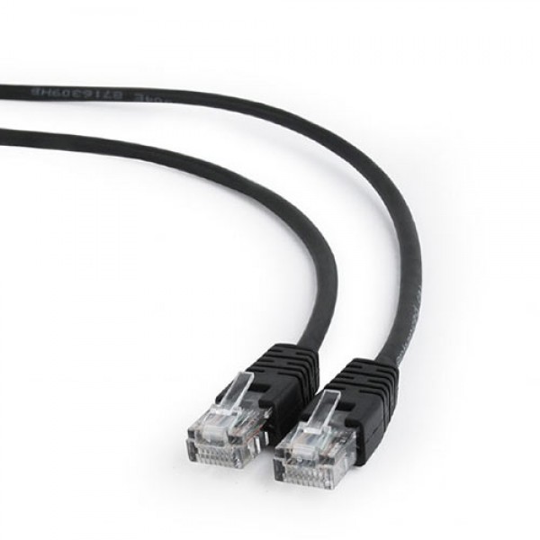 CABLEXPERT CAT5E UTP PATCH CORD BLACK 7.5M