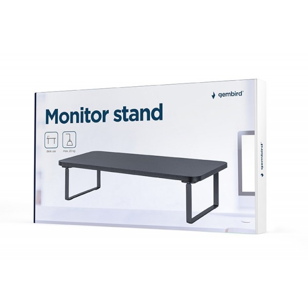 GEMBIRD RECTANGLE MONITOR STAND BLACK