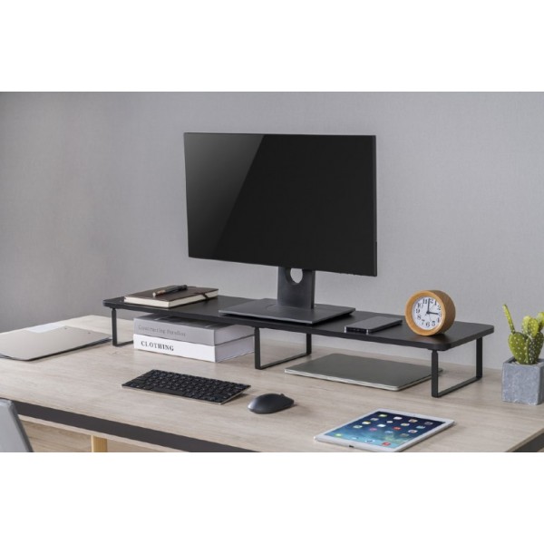 GEMBIRD LONG RECTANGLE MONITOR STAND FOR 2 MONITORS