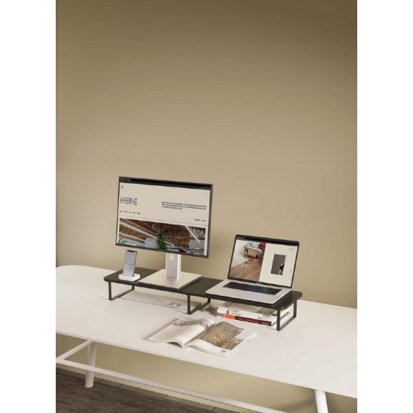 GEMBIRD LONG RECTANGLE MONITOR STAND FOR 2 MONITORS