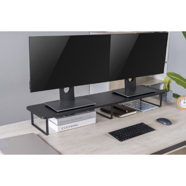 GEMBIRD LONG RECTANGLE MONITOR STAND FOR 2 MONITORS