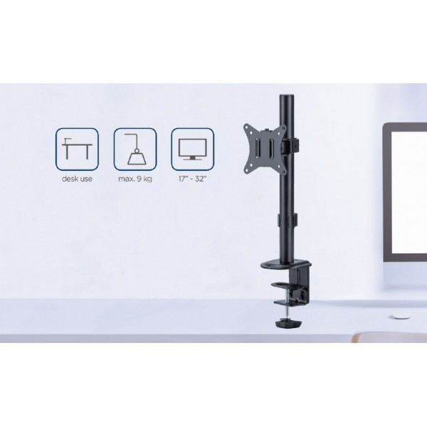 GEMBIRD DESK MOUNTED SINGLE MONITOR ARM 17'-32'