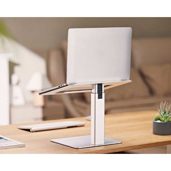 GEMBIRD HEIGHT ADJUSTABLE NOTEBOOK RISER STAND SILVER