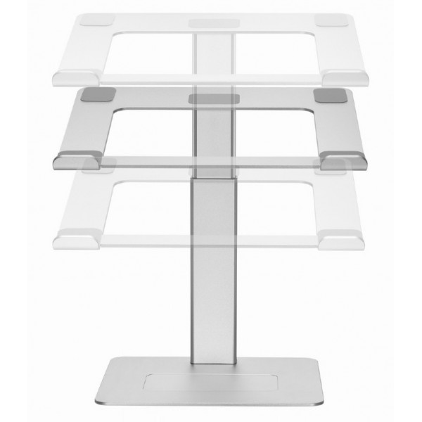 GEMBIRD HEIGHT ADJUSTABLE NOTEBOOK RISER STAND SILVER