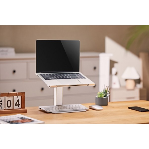 GEMBIRD HEIGHT ADJUSTABLE NOTEBOOK RISER STAND SILVER