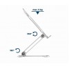 GEMBIRD FOLDABLE NOTEBOOK RISER STAND SILVER