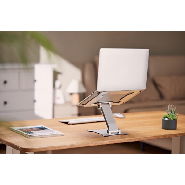 GEMBIRD FOLDABLE NOTEBOOK RISER STAND SILVER