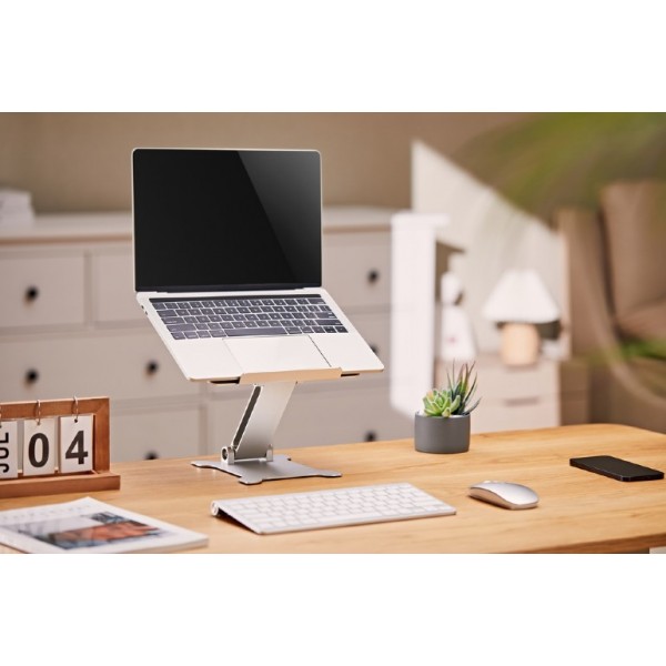 GEMBIRD FOLDABLE NOTEBOOK RISER STAND SILVER