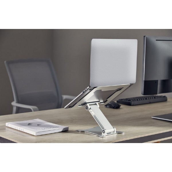 GEMBIRD FOLDABLE NOTEBOOK RISER STAND SILVER