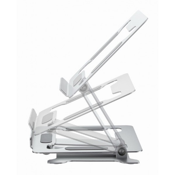 GEMBIRD FOLDABLE NOTEBOOK RISER STAND SILVER