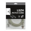 CABLEXPERT S/FTP CAT6A LSZH PATCH CORD GREY 0.5M