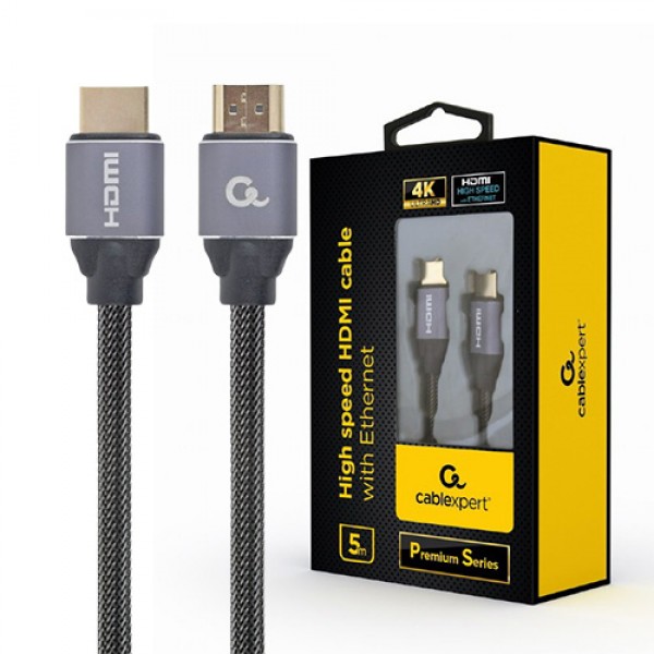 CABLEXPERT HIGH SPEED HDMI 4K CABLE WITH ETHERNET PREMIUM SERIES 5M