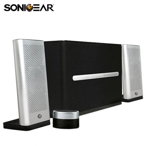 SONIC GEARS 2,1 HI-FI BLUETOOTH SPEAKERS SPACE 7 SILVER