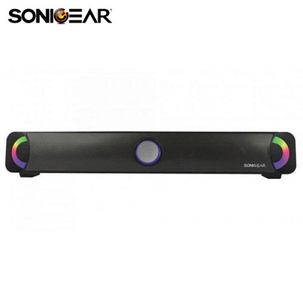 SONIC GEAR BLUETOOTH FM SOUNDBAR WITH LIGHT EFFECT MP3 BATTERY BLACK