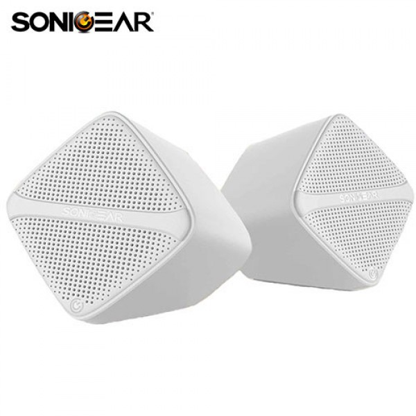 SONIC GEAR SPEAKERS USB DIGITAL AMP + MICRO DRIVER WHITE