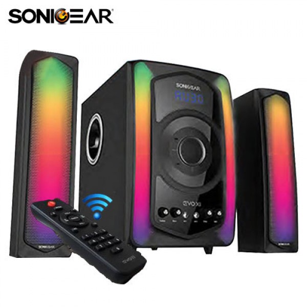 SONIC GEAR BLUETOOTH 2,1 SPEAKER WITH REMOTE CONTROL EVO 11