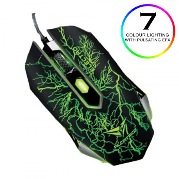 ALCATROZ 4-CLICK GAMING MOUSE 2400CPI CLASSIC ELECTRO