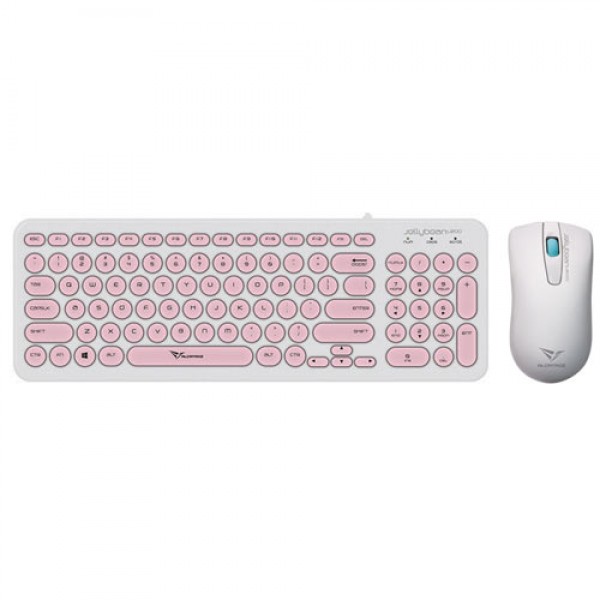 ALCATROZ WIRED MOUSE AND KEYBOARD JELLYBEAN U2000 W.PEACH