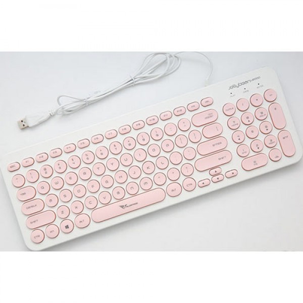 ALCATROZ WIRED MOUSE AND KEYBOARD JELLYBEAN U2000 W.PEACH