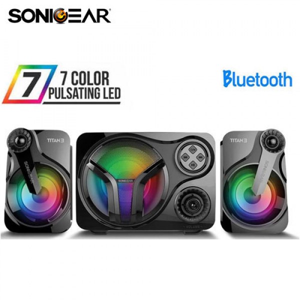 SONIC GEAR STEREO BLUETOOTH 2.1 SPEAKER SYSTEM TITAN 3