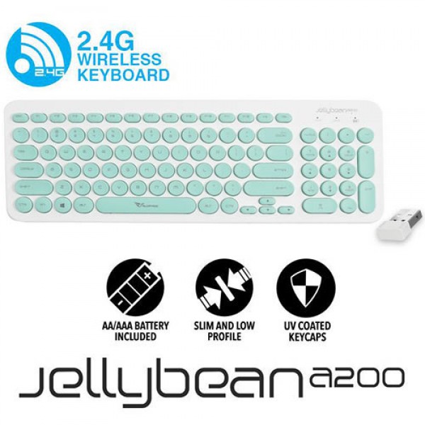 ALCATROZ WIRELESS KEYBOARD JELLYBEAN A200 W.MINT