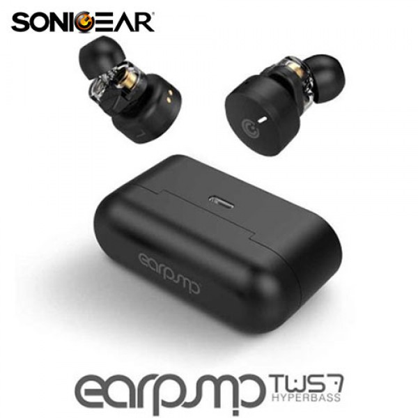 SONIC GEAR TWS EARPUMP 7 HYPERBASS BLACK