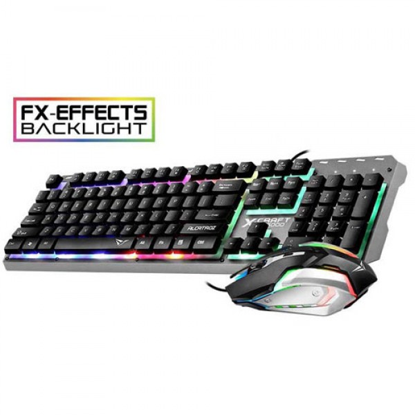 ALCATROZ RGB WATERPROOF GAMING KEYBOARD AND MOUSE X-CRAFT XC1000