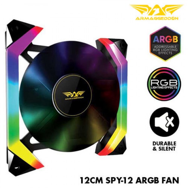 ARMAGGEDDON PC COOLING FAN ARGB TX SPY-12