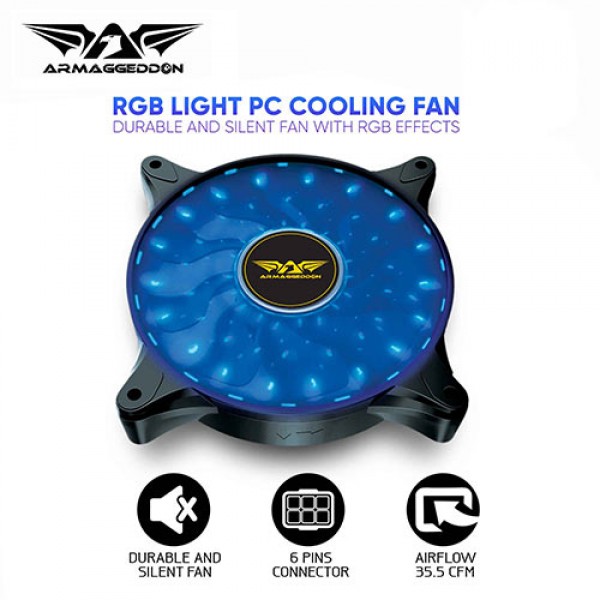 ARMAGGEDDON RGB LIGHT PC COOLING FAN NEURON GALAXY