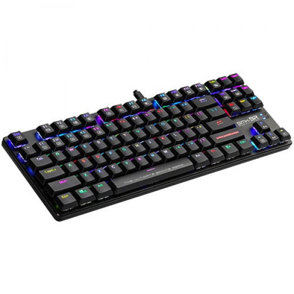 ARMAGGEDDON MECHANICAL LOW PROFILE KEYBOARD RGB FALCONET RED