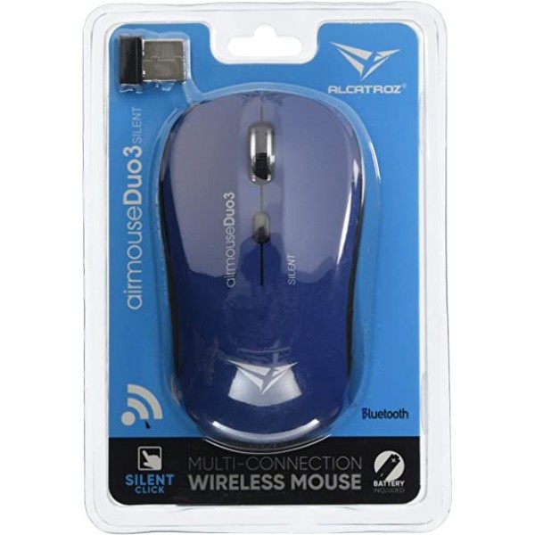 ALCATROZ BLUETOOTH 4.0/WIRELESS MOUSE DUO 3 SILENT BLUE