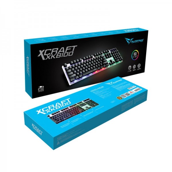 ALCATROZ SPILL PROOF GAMING KEYBOARD WITH BACKLIGHT EFFECTS