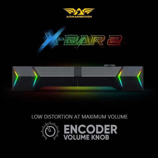 ARMAGGEDDON DETACHABLE GAMING STEREO SOUNDBAR X-BAR 2