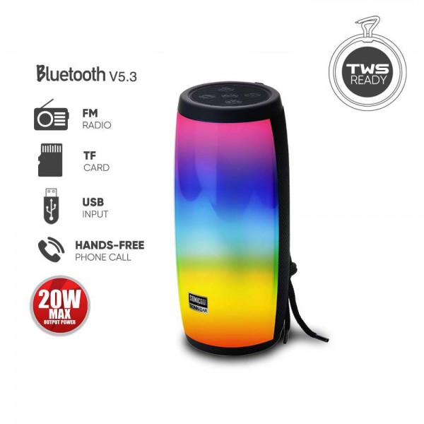 SONIC GEAR BT5.3 RGB PORTABLE WIRELESS SPEAKER WITH FM SONICGO 6