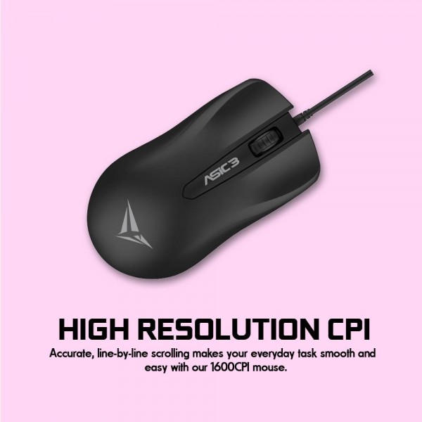 ALCATROZ WIRED MOUSE ASIC 3 BLACK