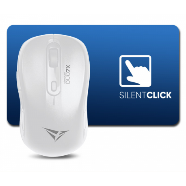 ALCATROZ SILENT AIRMOUSE DUO 7X WIRELESS/BT MOUSE WHITE