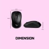 ALCATROZ SILENT AIRMOUSE DUO 7X WIRELESS/BT MOUSE BLACK