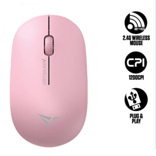 ALCATROZ WIRELESS MOUSE AIRMOUSE V PINK 1200DPI